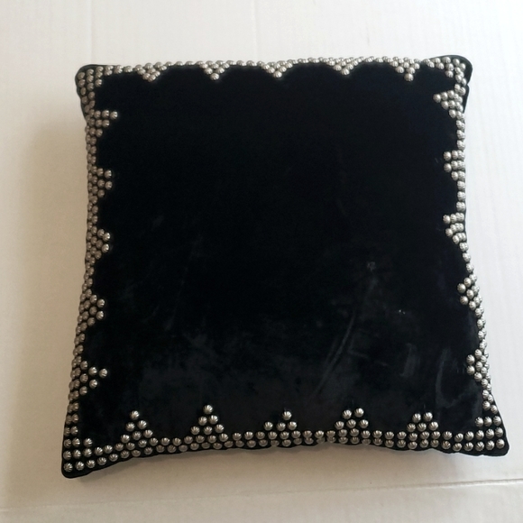Other - Double D Ranch Home black velour studded pillow